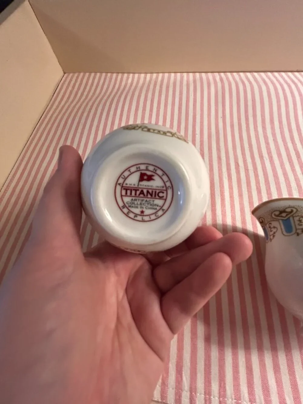Titanic Reproduction Sugar and Creamer Set